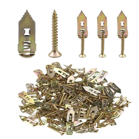 Zero Hassle Self Drilling Drywall Anchors And Screws Kit 200 Piece Game Changer Wall Mounting Hardware For TV Brackets Shelving Cabinets Renters Favorite Quick Grip Rust Proof Zinc Finish