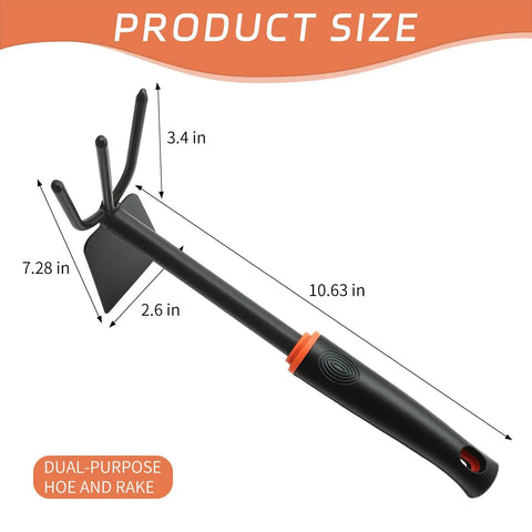 Dual Head Hand Hoe Garden Tool Set For Weeding And Cultivating In The Yard And Garden Great For Weekend Warriors And Home Gardeners