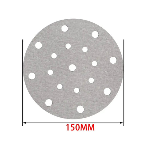 Get Ready To Rock Your Woodwork With A Pack Of 100 Versatile 6 Inch Sanding Discs featuring 17 holes for easy sander hookups.