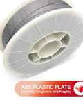 Side view of Flux Core Gasless MIG Welding Wire 0.035 Inch, 10 Lb Spool, E71T-GS Mild Steel Filler, on plastic spool.