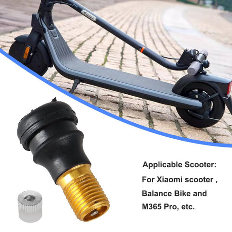 Tubeless Tire Valve Stems Vacuum Valve Kit 10 Pcs For Xiaomi M365 Pro Electric Scooter And Motorcycle, rubber base
