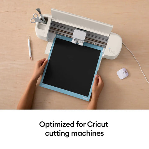 LightGrip Cutting Mat Pack 6 Pack 12x12 Inches in Cricut machine for lightweight materials