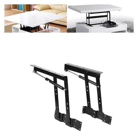 Two Pack Furniture Hydraulic Lifting Hinges for top opening frames and cabinets with upward swing lift up mechanism