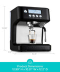 Top Shelf Espresso Machine Featuring A Bright Lcd Screen And Heavy Duty Steam Wand For Pulling Silky Shot Perfection And Rich Houseblend Favorites Whenever You Wanna Sip with a glass shot under.