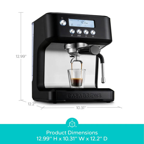 Top Shelf Espresso Machine Featuring A Bright Lcd Screen And Heavy Duty Steam Wand For Pulling Silky Shot Perfection And Rich Houseblend Favorites Whenever You Wanna Sip with a glass shot under.