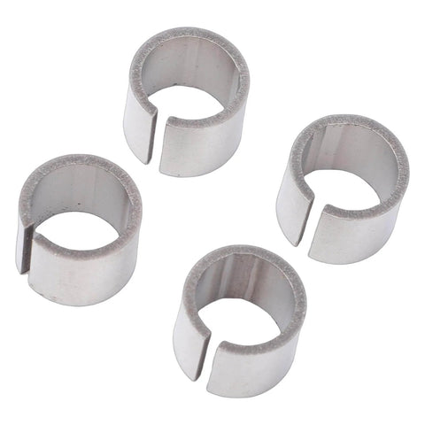 Four Piece Stainless Steel Cylinder Head Dowel Alignment Pins For Chevy LS LT1 LT4 C5 C6 C7 C8 Engine Assembly shown as four rings