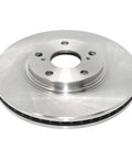 Front Vented Brake Rotor With Forged Flange For Precise Fit, ABS Signaling, And Multi Lip Seals shown from top angle