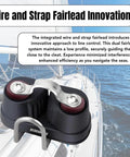 Premium Nylon Sailing Cam Cleat With Wire And Strap Fairlead 132 for Line Sizes One Eighth to Three Eighths Inch 3 10 Millimeters