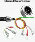 3 Pin Winch Remote Controller With 11.8 Foot Cable And Female Plug For 12000LB Winches On ATVs And UTVs Heavy Duty Replacement For Long Reach And Safe Distance Operation, 3-pin plug and wire terminals