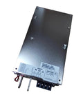 Heavy Duty Industrial Power Supply HWS100024 Adjustable Voltage Switching Adapter rear view with metal casing for garage use
