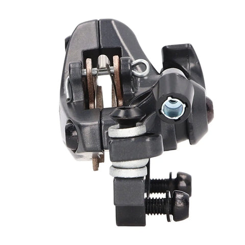 Built Tough Front And Rear Disc Brake Kit With Two Heavy Duty Aluminum Alloy Calipers and Precision Rotors close-up view of aluminum caliper.