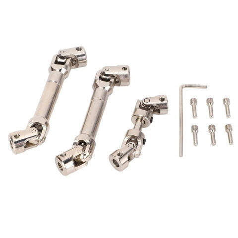 Universal 1/12 Scale RC Car Drive Shaft Axle Upgrade, Steel Transmission Joint, Premium Durable Power Transmission Component For MN128 MN86 MN86S G500 With Hex Wrench and screws