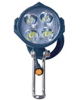 Ultra Bright LED Bike Headlight With 3 Pin Female Waterproof Connector, 12W 300 Lux Front Light And Horn Warning For Night Rides
