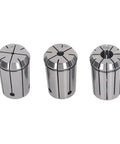 Premium 3Pcs OZ25 Spring Steel Collet Chuck Set For Milling Machine And Cnc Lathe, showing 1/8, 1/4, 1/2 inch collets.