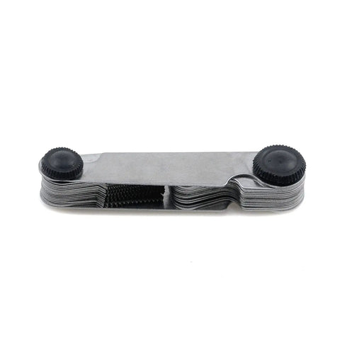Side view of 60 Degree Thread Pitch Gauge Set, 30 Pcs SAE Type Stainless Steel Screw Pitch Measuring Tool for mechanics and DIY projects