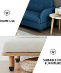 Six Pack Screw On Furniture Legs For Chairs And Sofas Made From Plastic And Zinc Alloy Easy Installation And Storage Replacement Feet