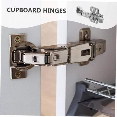 Stainless Steel Damping Hinges For Cabinet Doors 2 Pack Heavy Duty Hydraulic Soft Close Mechanism for kitchen cabinet installation