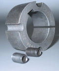1610 Series Finished Bore Taper Locking Bushing With Keyway One And One Eighth Inch Bore Size close-up view with screws