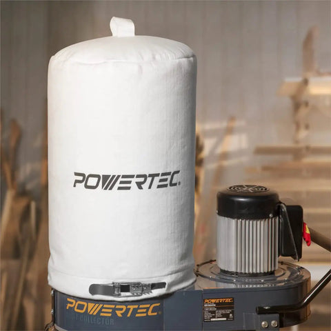 Heavy Duty Dust Collector Bag 15 X 23 Inch, 1 Micron Filter For Fine Dust on Powertec machine in workshop