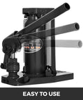 Shop Grade Hydraulic Toe Jack With Rapid Lift Springs And Tough One Piece Grip Claws Crafted From Heat Treated Steel For Knuckle Busting Mechanics And Weekend Grinds, showing lever mechanism.