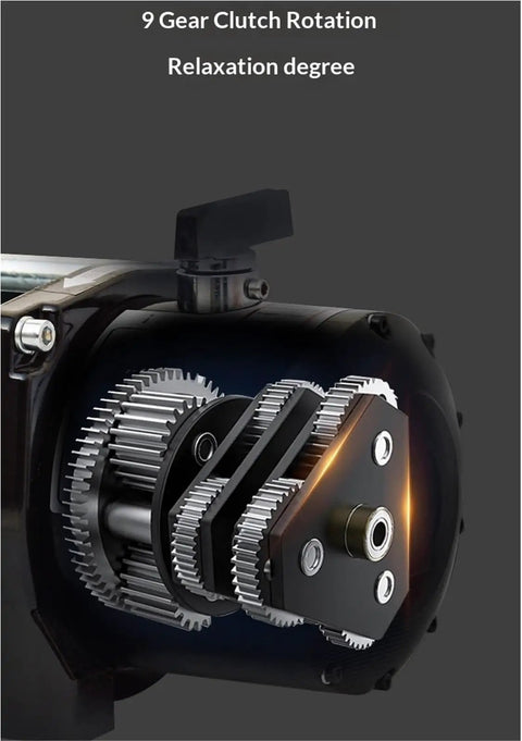 9 gear clutch rotation feature of Heavy Duty Electric Hoist With 4500 Lb Capacity for 12 24V motor vehicle recovery.
