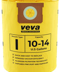 15 Pack 10 To 14 Gallon Vacuum Filter Bags For Wet Dry Vacuum Type F 90662 Premium Replacement Bags packaging