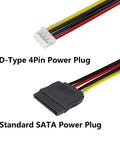 4Pack PH 2.0mm 4Pin to SATA15Pin Power Cable Adapter ITX Cord For Hard Drives 25cm 10inch Length SATA15Pin Female to 4Pin Female
