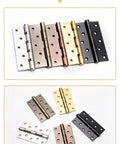 5 Inch Stainless Steel Swing Door Hinge With Silent Bearing For Interior Doors And Cabinets displayed in various finishes.