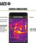 Thermal Imager For Android Devices With 10,800 Pixels, Three Color Palettes, Real Time Thermal Imaging For Hot And Cold Spot Troubleshooting