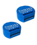 WiFi Smart Relay Switch 1 Channel UL Certified Up To 15A Remote Control For Home Automation Two Pack blue casing