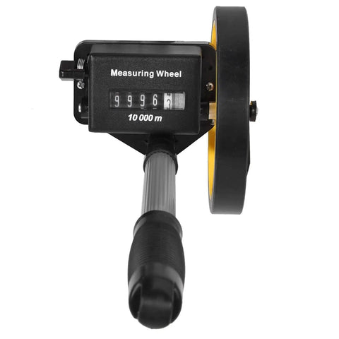 aqxreight Lightweight Distance Measuring Wheel Miniature Design Accurate showing digital counter and sturdy handle.