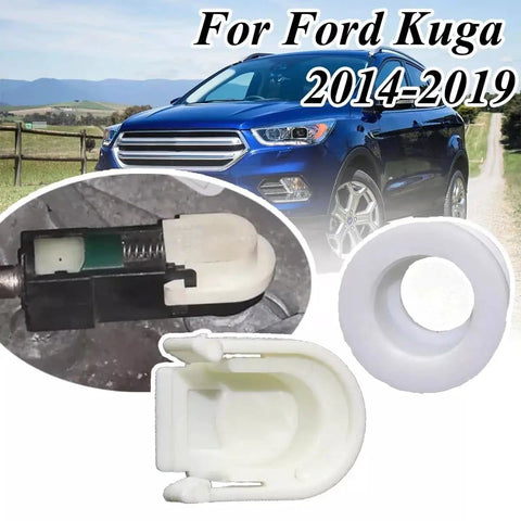Shifter Cable Bushing With Cap Replacement For Ford Kuga 2014-2019 shown with car image and kit components