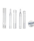 7 Pack Leather Rivet Setter Tools Kit For Leathercraft With Die Punch Snap Fasteners, Double Cap Rivets And Tubular Studs