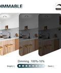 Kitchen with dimmable 12 Pack Bronze Surface Mount LED Ceiling Light 6 Inch Dimmable Downlight No Sweat Install 15W 4000K