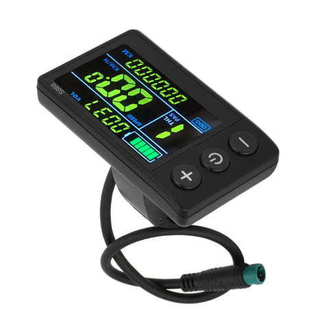 All Weather E Bike LCD Display With Waterproof 5 Pin Connector Color Screen Cycling Computer For Electric Bicycles And Scooters Ride Ready Tough Weatherproof Meter Panel No Fuss Wiring