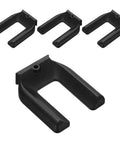 4 Pack Rubber Furniture Wheel Stopper Cups For Casters, Non Slip Floor Protectors, M75 Size 83 By 71 By 16.9 Mm, Black