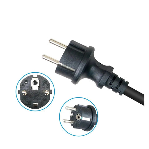 Heavy Duty Portable EV Charger Delivering Smooth Juice To Your Rig With Type Two Connector showing Type Two plug and connector.