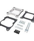 4 Barrel Carburetor Gasket Kit For 1932 Square Flange To 4 Barrel Intake Manifold, Easy Install Replacement Gaskets, screws, and studs visible
