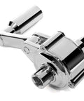 Close-up of torque wrench multiplier lug nut remover set showcasing 1/2 inch drive with metallic finish for cars and trucks