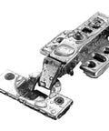 Stainless Steel Door Hinge With Hydraulic Damper Soft Close For Cabinet Doors And Cupboards Built To Last Easy Install 1 Piece Reliable