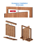 Installation of Built Tough Heavy Duty 360 Degree Stainless Steel Hidden Door Pivot Hinge for seamless wood furniture use