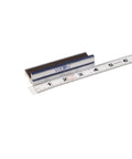 Built Like A Tank 4 Inch Magnetic Prism Vise Jaw Pads With Durable Synthetic Rubber Surface and Premium Aluminum Frame on ruler.