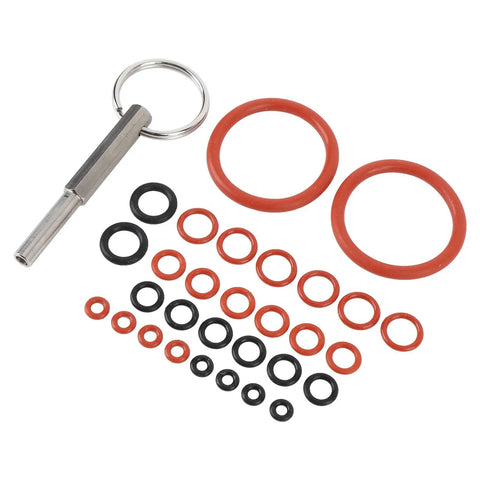 Legit 30 Piece Silicone Seal Ring Kit For Coffee Machine Repair And Espresso Work Includes Free Gasket Tool To Stop Leaks Fast Fits Home Barista Gear Commercial Brew Systems Ensures Watertight Performance So You Get That Smooth Cup Each Day. silicone seal rings and gasket tool