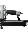 Half Inch Crown Stapler For Insulation Sheathing And Subfloor Install 16 Gauge Nailer side view showing valve and design