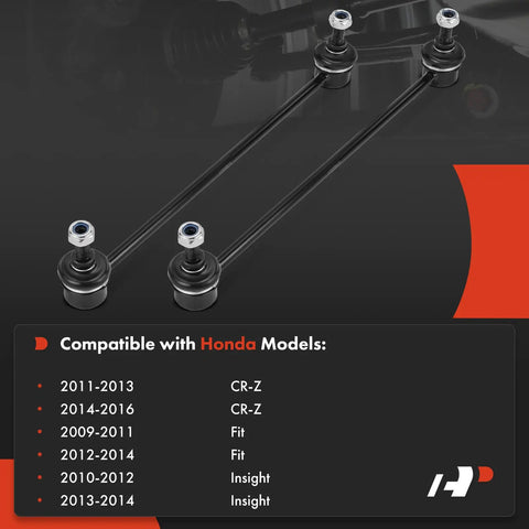 Two Pack Front Sway Bar Links For Honda Fit 2009 To 2014 Insight 2010 To 2014 CR Z 2011 To 2016 Stabilizer Bar End Links