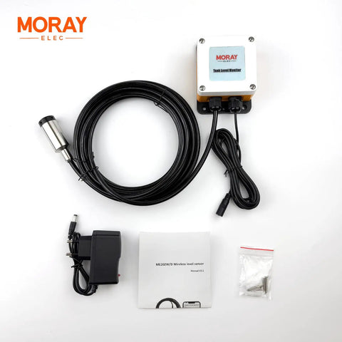 Smart WiFi Water Level Sensor For Tanks With Tuya App Ultrasonic Remote Monitoring IP67 Waterproof 5m Sensing Range