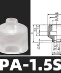 PA PFG Series Industrial Pneumatic Suction Cup Manipulator Accessory Rubber Chuck Gripper For Vacuum Lifting Automation With Pa 35s Design And Reliable Performance transparent rubber suction cup with dimensions for vacuum applications.