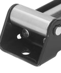 Beefy 6000Lb Winch Roller Fairlead For Off Road Recovery Heavy Duty Cable Guide With High Strength Steel Pro Grade Roller For Smooth Wire Rope Alignment And Shock Resistant Industrial Use, black steel roller fairlead close-up