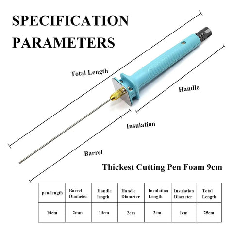 30W Foam Cutter Pen Kit With 12V Power Adapter, 10cm hot wire styrofoam cutter dimensions and specification details
