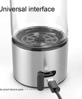 Charging port of Portable Hydrogen Water Bottle With 1400ppb Generator, 460ml Hydration Cup, showcasing universal interface
